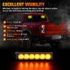 imageNilight 12LED Emergency Strobe Traffic Advisor Light Bar 2 in 1 Purple White Dash Warning Safety Flashing Lights FrontRear Windshield Construction Lights for Trucks Cars Plow Police VehiclesAmber 12LED