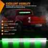 imageNilight 144LED Traffic Advisor Strobe Light Bar with Controller Amber Emergency Warning Hazard InteriorFrontRear Windshield Flashing for Cars Plow Trucks Construction VehiclesGreen White