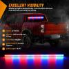 imageNilight 144LED Traffic Advisor Strobe Light Bar with Controller Amber Emergency Warning Hazard InteriorFrontRear Windshield Flashing for Cars Plow Trucks Construction VehiclesRed Blue