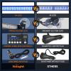imageNilight 144LED Traffic Advisor Strobe Light Bar with Controller Amber Emergency Warning Hazard InteriorFrontRear Windshield Flashing for Cars Plow Trucks Construction VehiclesBlue