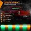 imageNilight 144LED Traffic Advisor Strobe Light Bar with Controller Amber Emergency Warning Hazard InteriorFrontRear Windshield Flashing for Cars Plow Trucks Construction VehiclesAmber Green