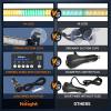 imageNilight 144LED Traffic Advisor Strobe Light Bar with Controller Amber Emergency Warning Hazard InteriorFrontRear Windshield Flashing for Cars Plow Trucks Construction VehiclesAmber Green