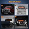 imageNilight 144LED Traffic Advisor Strobe Light Bar with Controller Amber Emergency Warning Hazard InteriorFrontRear Windshield Flashing for Cars Plow Trucks Construction VehiclesAmber Red