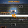 imageNilight 144LED Traffic Advisor Strobe Light Bar with Controller Amber Emergency Warning Hazard InteriorFrontRear Windshield Flashing for Cars Plow Trucks Construction VehiclesRed White