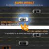 imageNilight 144LED Traffic Advisor Strobe Light Bar with Controller Amber Emergency Warning Hazard InteriorFrontRear Windshield Flashing for Cars Plow Trucks Construction VehiclesWhite