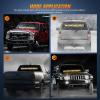 imageNilight 144LED Traffic Advisor Strobe Light Bar with Controller Amber Emergency Warning Hazard InteriorFrontRear Windshield Flashing for Cars Plow Trucks Construction VehiclesAmber White
