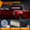 imageNilight 144LED Traffic Advisor Strobe Light Bar with Controller Amber Emergency Warning Hazard InteriorFrontRear Windshield Flashing for Cars Plow Trucks Construction VehiclesRed White