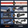imageNilight 144LED Traffic Advisor Strobe Light Bar with Controller Amber Emergency Warning Hazard InteriorFrontRear Windshield Flashing for Cars Plow Trucks Construction VehiclesRed
