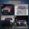 imageNilight 144LED Traffic Advisor Strobe Light Bar with Controller Amber Emergency Warning Hazard InteriorFrontRear Windshield Flashing for Cars Plow Trucks Construction VehiclesRed Blue