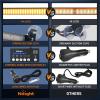 imageNilight 144LED Traffic Advisor Strobe Light Bar with Controller Amber Emergency Warning Hazard InteriorFrontRear Windshield Flashing for Cars Plow Trucks Construction VehiclesAmber