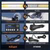 imageNilight 144LED Traffic Advisor Strobe Light Bar with Controller Amber Emergency Warning Hazard InteriorFrontRear Windshield Flashing for Cars Plow Trucks Construction VehiclesAmber White
