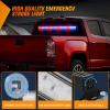 imageNilight 144LED Traffic Advisor Strobe Light Bar with Controller Amber Emergency Warning Hazard InteriorFrontRear Windshield Flashing for Cars Plow Trucks Construction VehiclesRed Blue