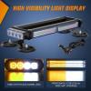 imageNilight 145quot Amber White COB LED Strobe Rooftop Flashing Light Bar High Visibility Emergency Hazard Warning Beacon wMagnetic Base for Safety Vehicles Trucks Pickup Cars Snowplow2 Years Warranty