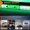 imageNilight 295quot Roof Top Strobe Lights 56LED Hazard Light Emergency Safety Warning LED Flashing Bar Magnetic Mount 12V 24V Cars Trucks Tractors Snow Plows Construction VehiclesGreen Mix White