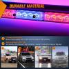imageNilight 295quot Roof Top Strobe Lights 56LED Hazard Light Emergency Safety Warning LED Flashing Bar Magnetic Mount 12V 24V Cars Trucks Tractors Snow Plows Construction VehiclesRed Mix Blue