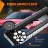 imageNilight 295quot Roof Top Strobe Lights 56LED Hazard Light Emergency Safety Warning LED Flashing Bar Magnetic Mount 12V 24V Cars Trucks Tractors Snow Plows Construction VehiclesRed Mix White