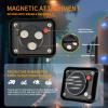 imageNilight 2PCS 42LED Red Wireless Magnetic Strobe Lights Portable Warning Hazard Light Surface Mount Waterproof 5 Patterns for 12V 24V Cars Trucks Van Off Road Vehicles ATV12LED Blue