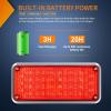 imageNilight 2PCS 42LED Red Wireless Magnetic Strobe Lights Portable Warning Hazard Light Surface Mount Waterproof 5 Patterns for 12V 24V Cars Trucks Van Off Road Vehicles ATV42LED Red