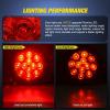 imageNilight 2PCS 4Inch Round Red LED Trailer Tail Lights with 5PCS 4 LED Round Trailer LED Marker Clearance Light for Truck RV Car Bus Trailer Van Caravan Boat 2 Years Warranty