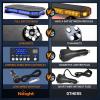 imageNilight 42 LED Roof Top Strobe Lights Hazard Emergency Safety Warning Flashing Light Bar wControl Panel Magnetic Mount 12V 24V Car Truck Tractor Snow Plow Construction VehiclesBlue