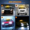 imageNilight 42 LED Roof Top Strobe Lights Hazard Emergency Safety Warning Flashing Light Bar wControl Panel Magnetic Mount 12V 24V Car Truck Tractor Snow Plow Construction VehiclesAmber White