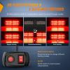 imageNilight 4PCS LED Strobe lights 12V 24V Sync Feature Amber Green 24LED Emergency Hazard Warning Lights with Controller Hard Wire or Cigarette Lighter Plug for Car Truck RVs CampersRed
