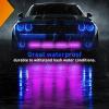 imageNilight 6LED Emergency Strobe Lights 4PCS Ultra Slim Surface Mount Hazard Caution Light bar 1224V Sync Feature Warning Flashing Light kit for Truck Car Vehicle ATV SUV UTV Purple and WhitePurple