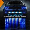 imageNilight 6LED Emergency Strobe Lights 4PCS Ultra Slim Surface Mount Hazard Caution Light bar 1224V Sync Feature Warning Flashing Light kit for Truck Car Vehicle ATV SUV UTV Purple and WhiteBule White