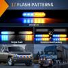 imageNilight 6LED Emergency Strobe Lights 4PCS Ultra Slim Surface Mount Hazard Caution Light bar 1224V Sync Feature Warning Flashing Light kit for Truck Car Vehicle ATV SUV UTV Purple and WhiteYellow and Blue