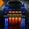 imageNilight 6LED Emergency Strobe Lights 4PCS Ultra Slim Surface Mount Hazard Caution Light bar 1224V Sync Feature Warning Flashing Light kit for Truck Car Vehicle ATV SUV UTV Purple and WhiteRed and Yellow