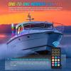 imageNilight Boat Navigation Whip Light 3FT 360 Visibility 2NM Coast Guard Compliant 400 Patterns with Remote Plugin Base LED Spiral Boats Stern Lights for Night Fishing Yacht Pontoon Accessories