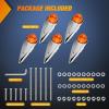 imageNilight Cab Roof Marker Light 5 PCS 18 LED Amber Torpedo Top Clearance Indicator Lights Waterproof Surface Mount for Heavy Duty Trucks Trailer Camper RV Tractor