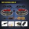 imageNilight Truck Tailgate Bar 60Inch Triple Row 504 LED Strip with 2PCS 60Inch 180 LEDs Bed Strip Kit for Cargo Pickup Truck SUV RV Boat 2 Years Warranty