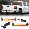 imageNilight 12LED Emergency Strobe Traffic Advisor Light Bar 2 in 1 Purple White Dash Warning Safety Flashing Lights FrontRear Windshield Construction Lights for Trucks Cars Plow Police VehiclesAmber Red 24LED
