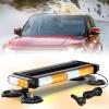 imageNilight 145quot Amber White COB LED Strobe Rooftop Flashing Light Bar High Visibility Emergency Hazard Warning Beacon wMagnetic Base for Safety Vehicles Trucks Pickup Cars Snowplow2 Years Warranty