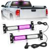imageNilight 40LED Purple White Emergency Strobe Traffic Advisor Light Bar with Suction Cups Dash Safety Warning Hazard Flashing Lights Interior FrontRear Windshield for Trucks Construction VehiclesPurple White