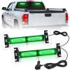 imageNilight 40LED Purple White Emergency Strobe Traffic Advisor Light Bar with Suction Cups Dash Safety Warning Hazard Flashing Lights Interior FrontRear Windshield for Trucks Construction VehiclesGreen