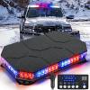 imageNilight 42 LED Roof Top Strobe Lights Hazard Emergency Safety Warning Flashing Light Bar wControl Panel Magnetic Mount 12V 24V Car Truck Tractor Snow Plow Construction VehiclesRed Blue
