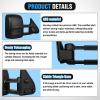 imageNilight Towing Mirrors Manual Adjusted Flat Convex Glass Telescoping Folding Compatible With 19992002 Chevy Silverado GMC Sierra 1500 2500 3500 Suburban Tahoe Avalanche Yukon