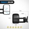 imageNilight Towing Mirrors Manual Adjusted Flat Convex Glass Telescoping Folding Compatible With 19992002 Chevy Silverado GMC Sierra 1500 2500 3500 Suburban Tahoe Avalanche Yukon