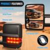 imageNilight Towing Mirrors Turn Signal Reverse Puddle Lights Power Heated Adjustable Glass Manual Telescoping Folding Compatible With 20072014 Chevy Silverado GMC Sierra Yukon XL