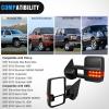 imageNilight Towing Mirrors Turn Signal Reverse Puddle Lights Power Heated Adjustable Glass Manual Telescoping Folding Compatible With 20072014 Chevy Silverado GMC Sierra Yukon XL