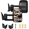 imageNilight Towing Mirrors Manual Adjusted Flat Convex Glass Telescoping Folding Compatible With 19881998 Chevy Silverado GMC Sierra CK 1500 2500 3500 Tahoe Suburban Yukon