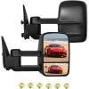 imageNilight Towing Mirrors Manual Adjusted Flat Convex Glass Telescoping Folding Compatible With 19992002 Chevy Silverado GMC Sierra 1500 2500 3500 Suburban Tahoe Avalanche Yukon