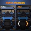 imageNilight Turn Signal Fang Lights LED Accent Street Legal Front Signature Light Compatible with Polaris RZR XP 1000 Turbo Accessories 2019 2020 2021 2022 2023Turn Signal Lights