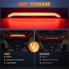 imageNilight Turn Signal Fang Lights LED Accent Street Legal Front Signature Light Compatible with Polaris RZR XP 1000 Turbo Accessories 2019 2020 2021 2022 2023Center Tail LightRed Housing