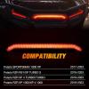 imageNilight Turn Signal Fang Lights LED Accent Street Legal Front Signature Light Compatible with Polaris RZR XP 1000 Turbo Accessories 2019 2020 2021 2022 2023Center Tail LightRed Housing
