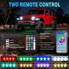 imageNilight RGBW LED Rock Lights Kit 10 Pods 22LED Wide Angle Remote ampamp Bluetooth App Dual Control with Music Modes Multicolor Underglow Neon Wheel Well Light Fit for ATV UTV SUV Offroad Truck RZR Boat