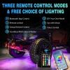 imageNilight RGBW LED Rock Lights Kit 10 Pods 22LED Wide Angle Remote ampamp Bluetooth App Dual Control with Music Modes Multicolor Underglow Neon Wheel Well Light Fit for ATV UTV SUV Offroad Truck RZR Boat