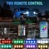 imageNilight RGBW LED Rock Lights Kit 8 Pods 22LED Wide Angle Remote ampamp Bluetooth App Dual Control with Music Modes Multicolor Underglow Neon Wheel Well Light Fit for ATV UTV SUV Offroad Truck RZR Boat